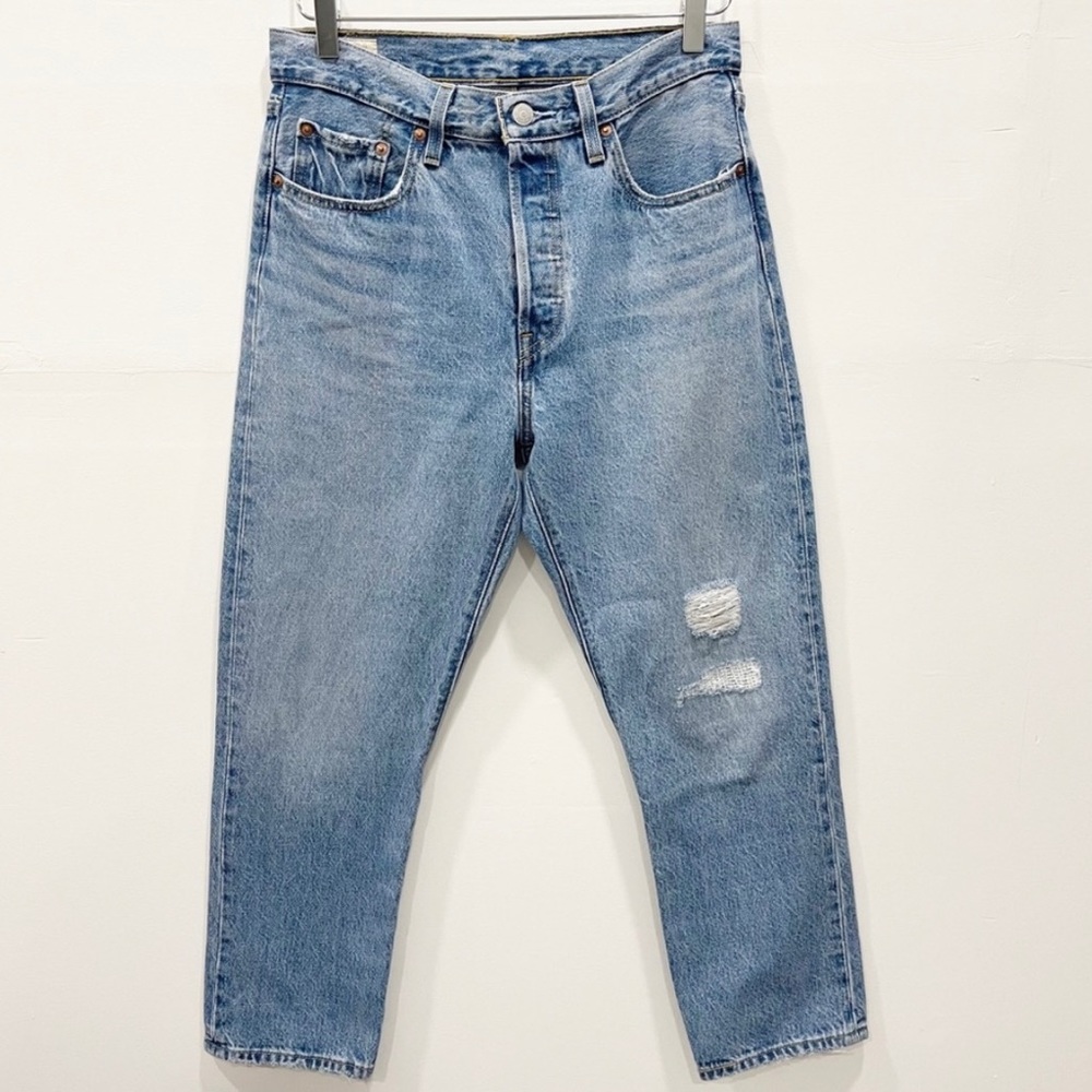 Levi’s 501 High Waist Jeans Button-fly Straight Leg 28x26